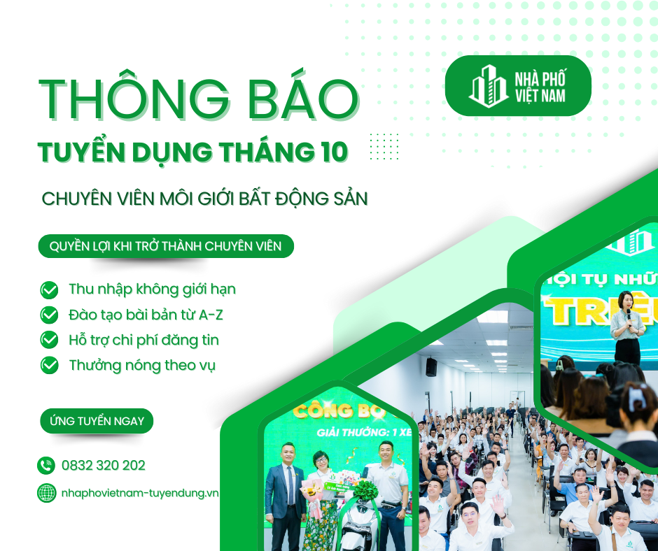 Tuyển Dụng Tháng 10 Tại Nhà Phố Việt Nam