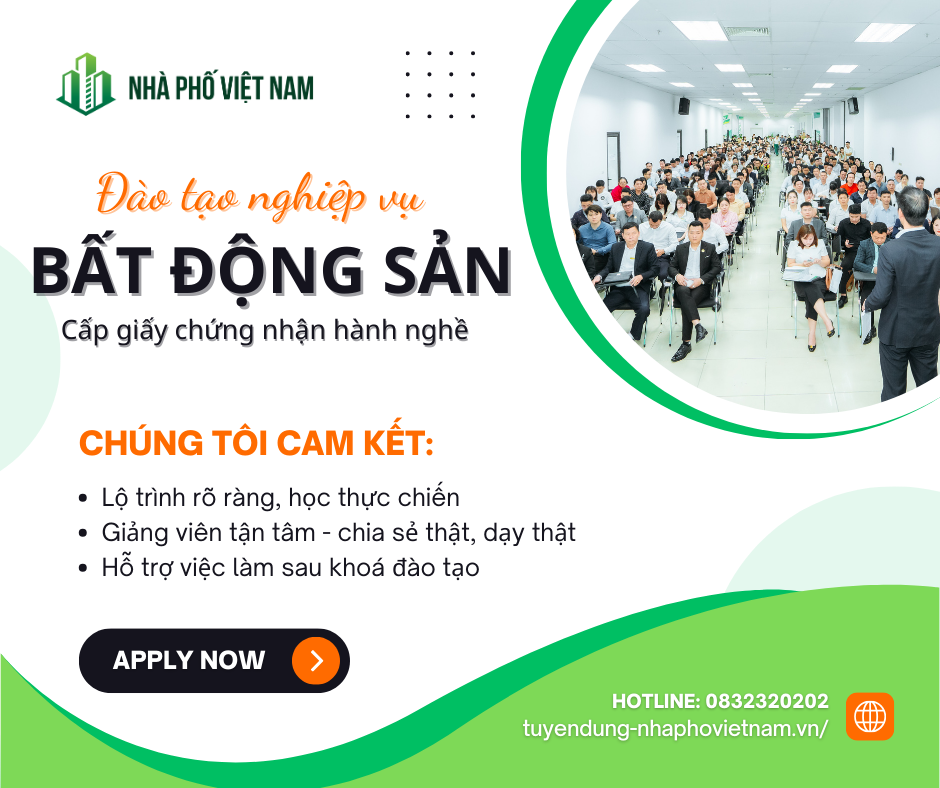 Đào Tạo Nghiệp Vụ Bất Động Sản Miễn Phí