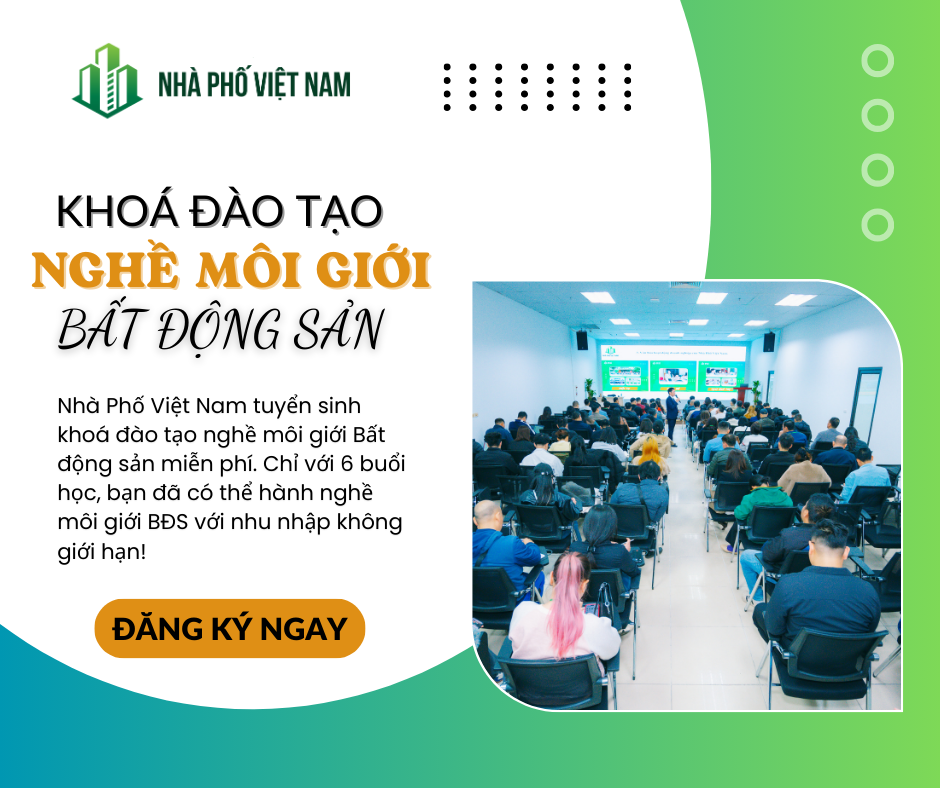 Đào Tạo Nghề Môi Giới Bất Động Sản - Không Mất Học Phí - Cấp Giấy Chứng Nhận Hành Nghề