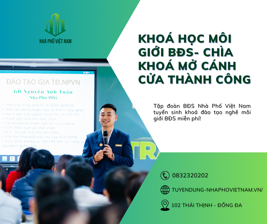 Khoá Học Môi Giới BĐS – Chìa Khoá Mở Cánh Cửa Thành Công
