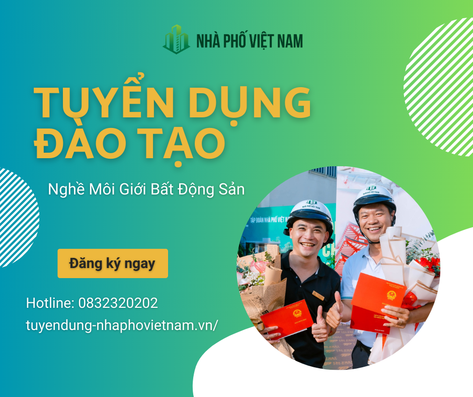 Tuyển Dụng - Đào Tạo - Hỗ Trợ Việc Làm Môi Giới Bất Động Sản Miễn Phí